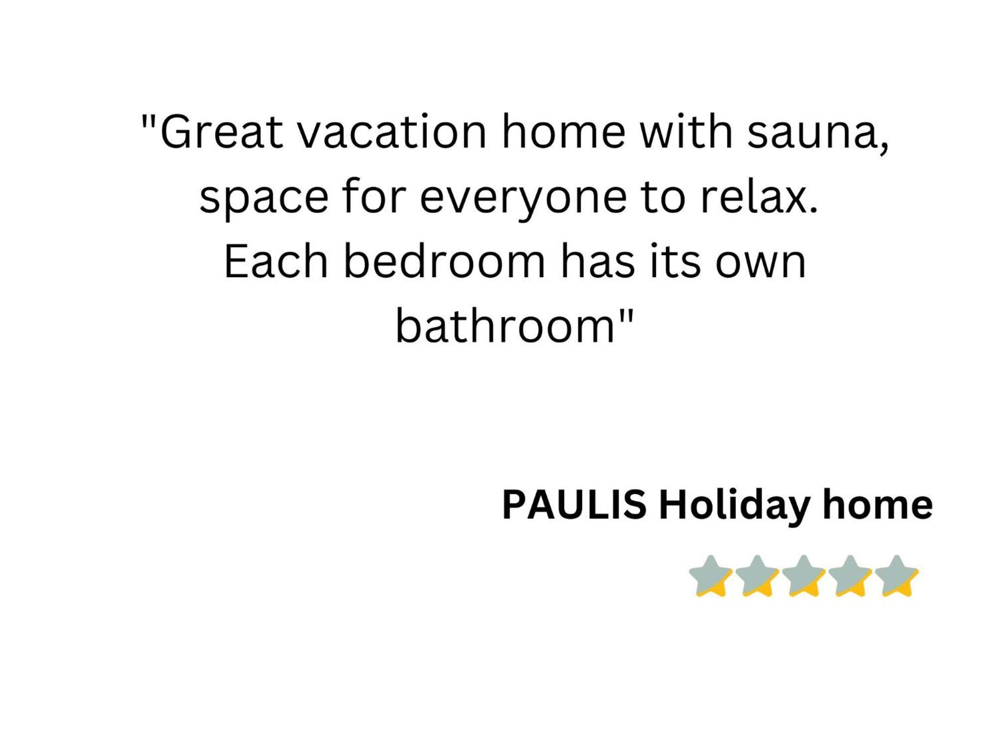 Paulis Cozy 4-Bedroom Vacation Home - With 4 Bathrooms Sun Terrace & Sauna, Nice To Hike & Bike, To Chil & Meet บููล็องจ์ ภายนอก รูปภาพ